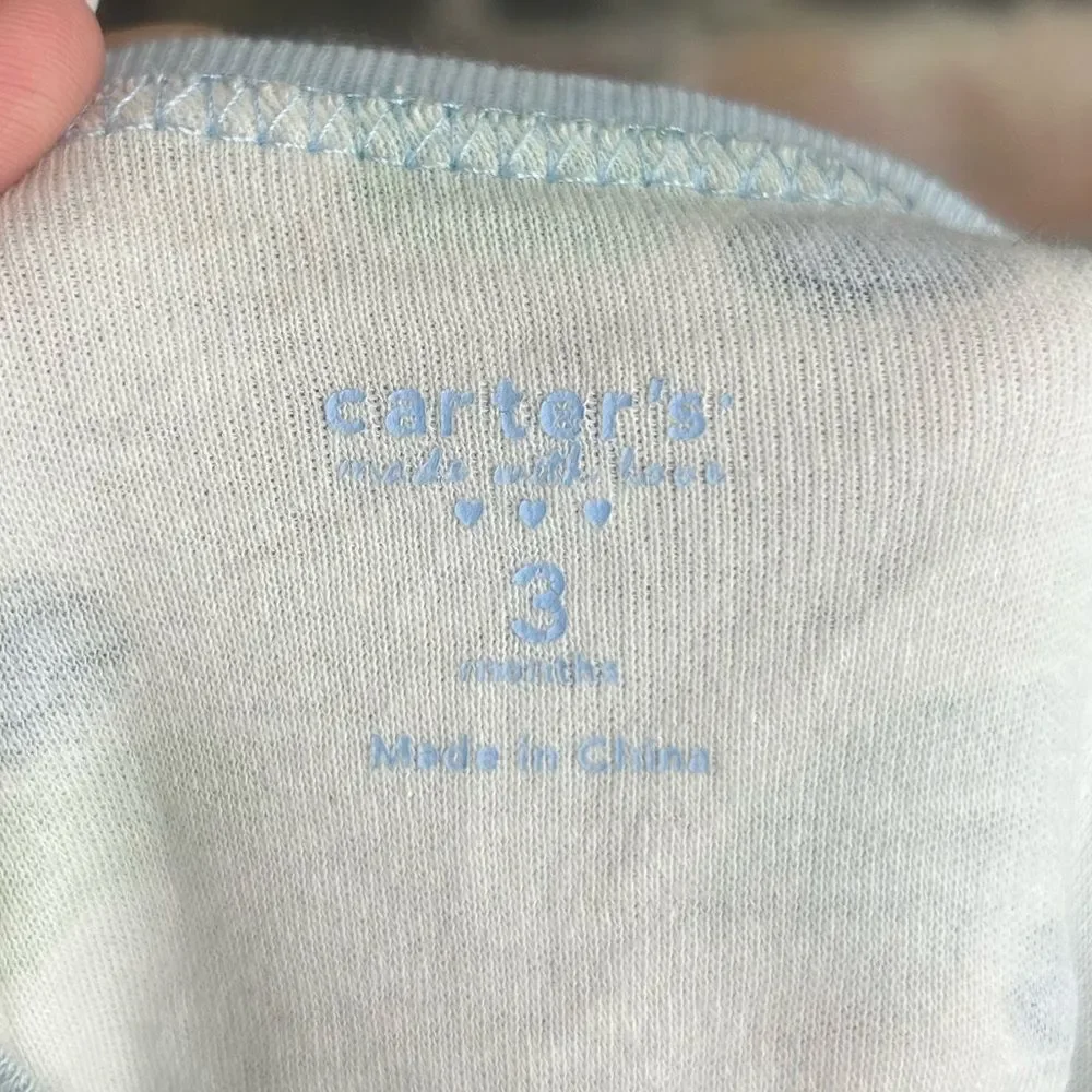 5 for $25🔥3 Months Carter's Car Print‎ Footie Jumpsuit